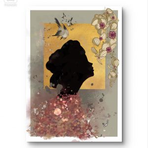 Illustration Digitale - Parfum de fleurs - 29.7x40cm